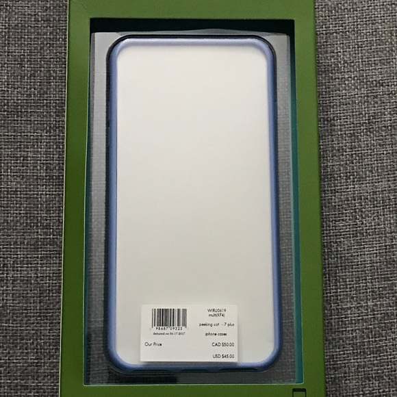 Kate Spade Peeking Cat iPhone 7 Plus & 8 Plus Case - Picture 3 of 3